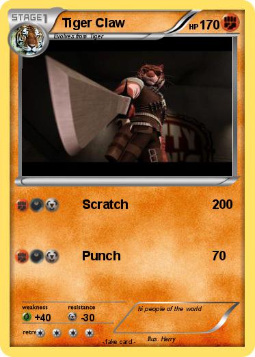 Pokemon Tiger Claw