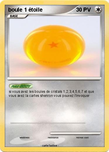 Pokemon boule 1 étoile