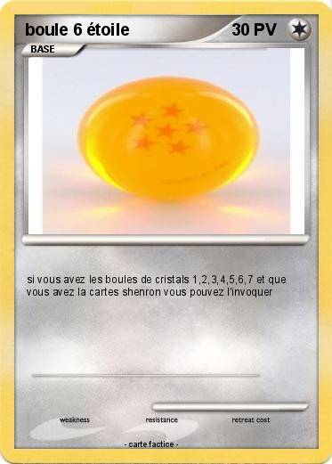 Pokemon boule 6 étoile