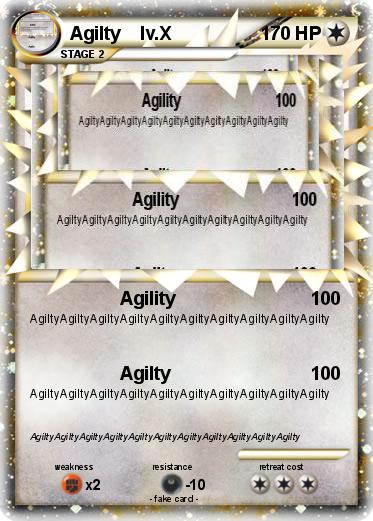 Pokemon Agilty    lv.X