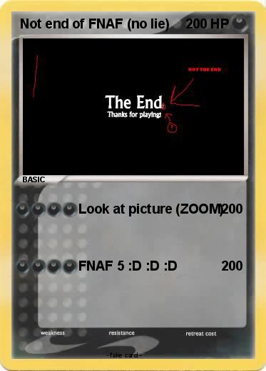Pokemon Not end of FNAF (no lie)