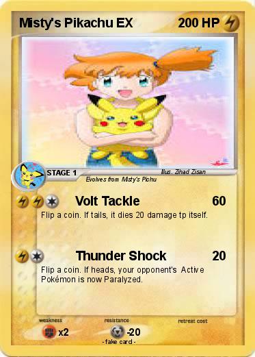 Pokemon Misty's Pikachu EX