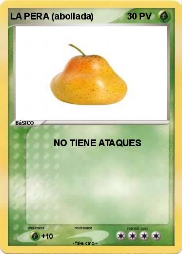 Pokemon LA PERA (abollada)