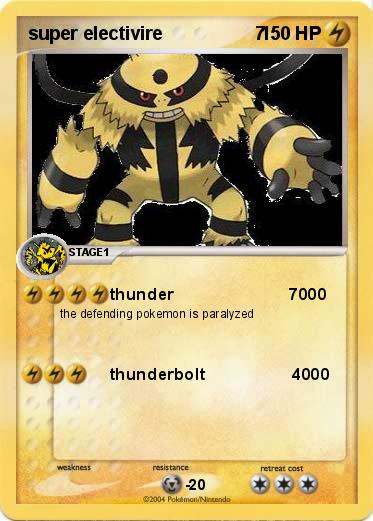 Pokemon super electivire                  7