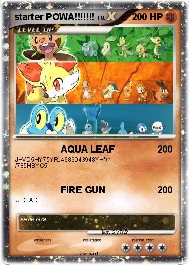 Pokemon starter POWA!!!!!!!