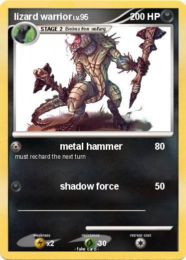 Pokemon lizard warrior