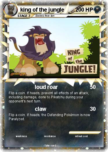 Pokemon king of the jungle
