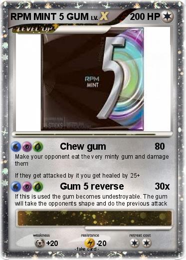 Pokemon RPM MINT 5 GUM