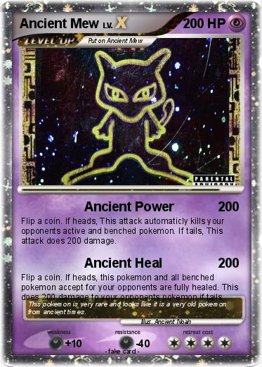 Pokémon Ancient Mew 219 219 - Ancient Power - My Pokemon Card