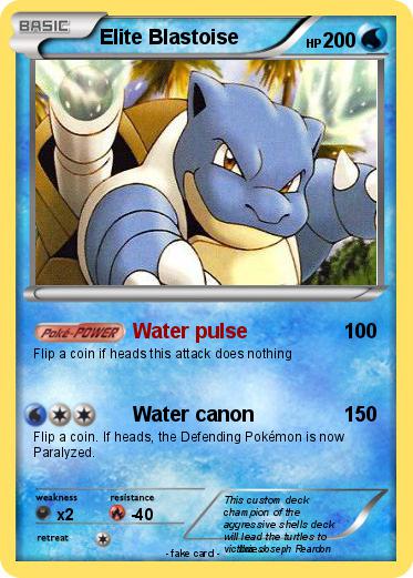 Pokemon Elite Blastoise