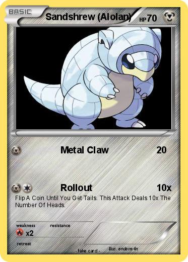 Pokemon Sandshrew (Alolan)