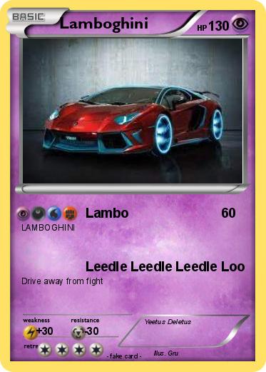 Pokemon Lamboghini