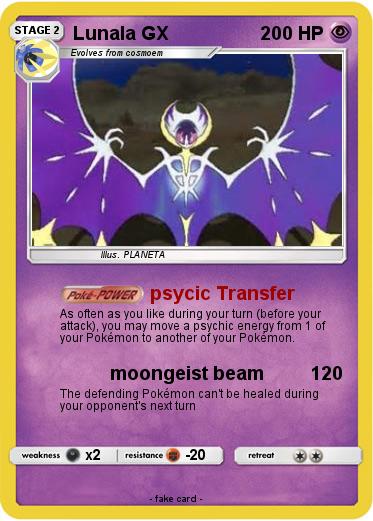 Pokemon Lunala GX