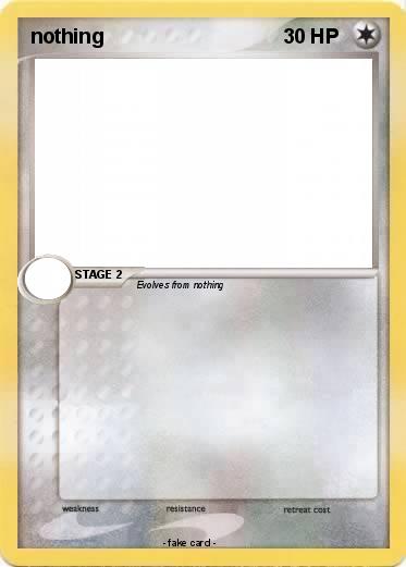 Pokemon nothing