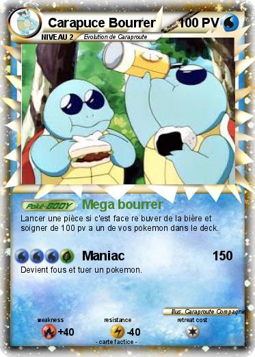 Pokemon Carapuce Bourrer