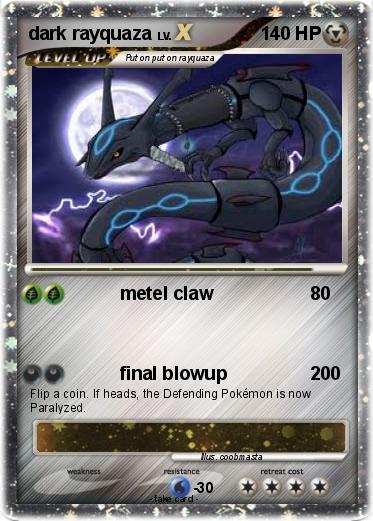 Pokemon dark rayquaza
