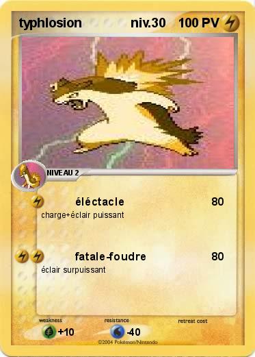Pokemon typhlosion              niv.30