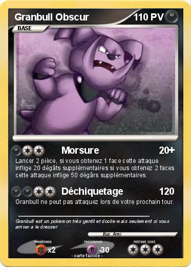 Pokemon Granbull Obscur