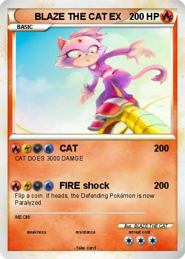 Pokemon BLAZE THE CAT EX