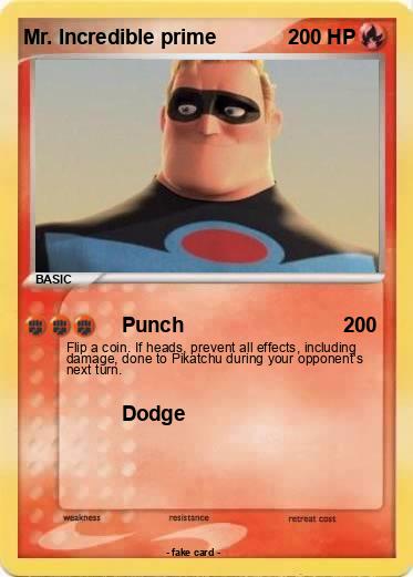 Pokemon Mr. Incredible prime