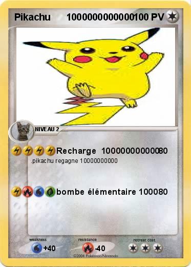 Pokemon Pikachu      1000000000000