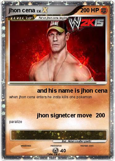 Pokemon jhon cena