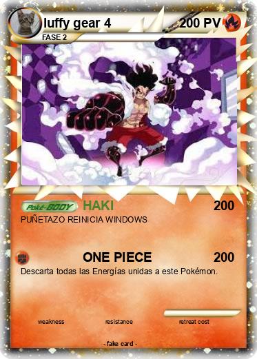 Pokemon luffy gear 4