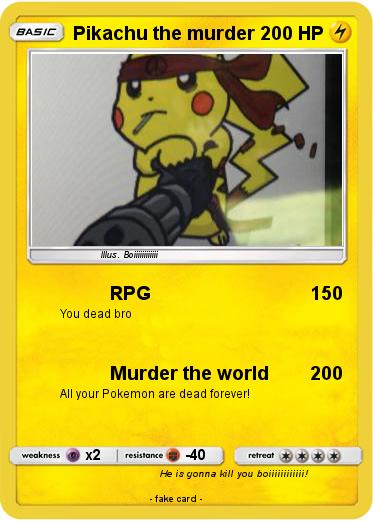 Pokemon Pikachu the murder