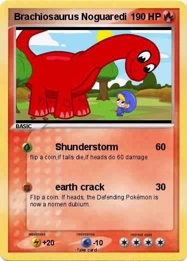 Pokemon Brachiosaurus Noguaredi