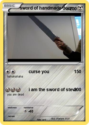 Pokemon sword of handmade doom