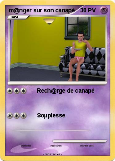 Pokemon m@nger sur son canapé