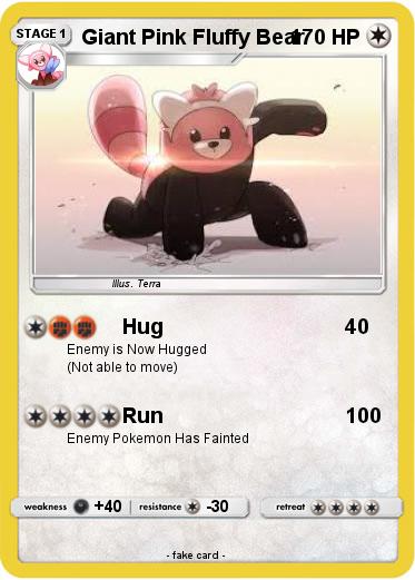 Pokemon Giant Pink Fluffy Bear