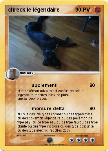 Pokemon chreck le légendaire