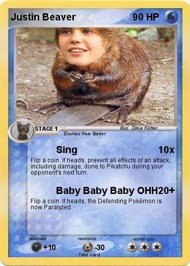 Pokemon Justin Beaver