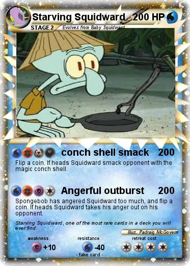 Pokemon Starving Squidward