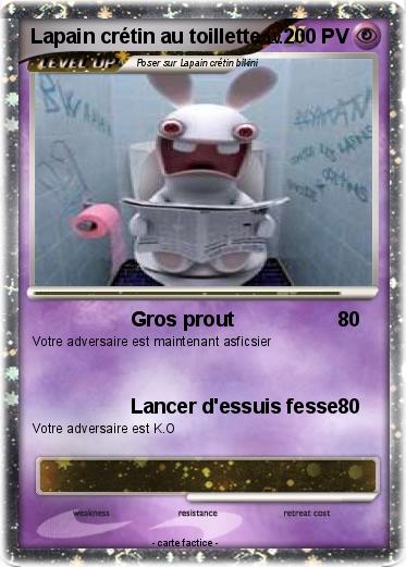 Pokemon Lapain crétin au toillette