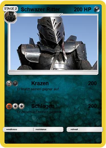 Pokemon Schwazer Ritter