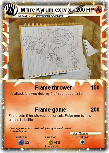 Pokemon M fire Kyrum ex lv x