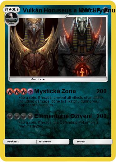 Pokemon Vulkán Horuseus a Mercury Anubis