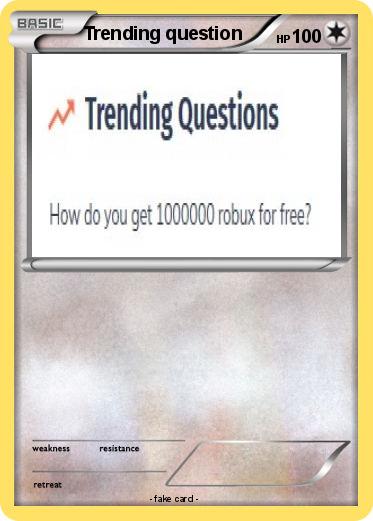 Pokemon Trending question