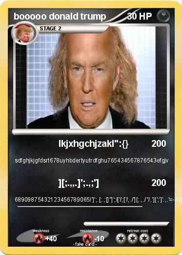 Pokemon booooo donald trump
