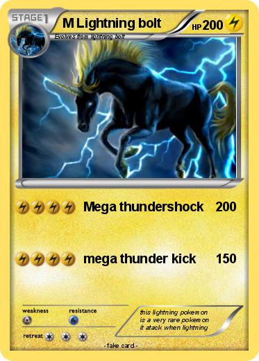 Pokemon M Lightning bolt