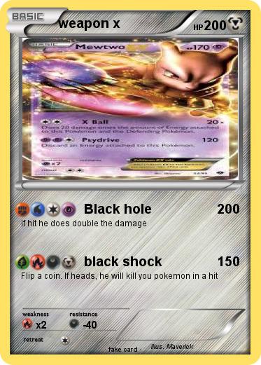 Pokemon weapon x