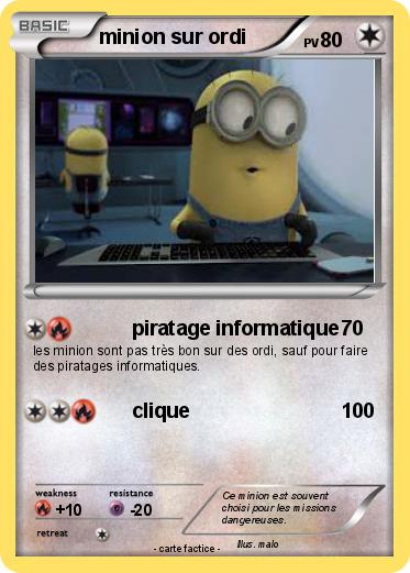 Pokemon minion sur ordi