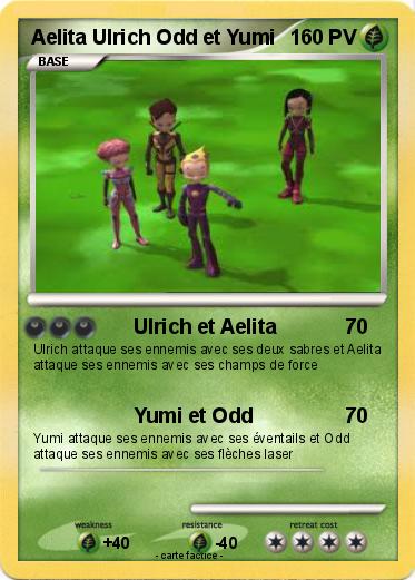 Pokemon Aelita Ulrich Odd et Yumi