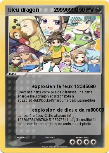 Pokemon bleu dragon          29996999