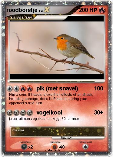 Pokemon roodborstje