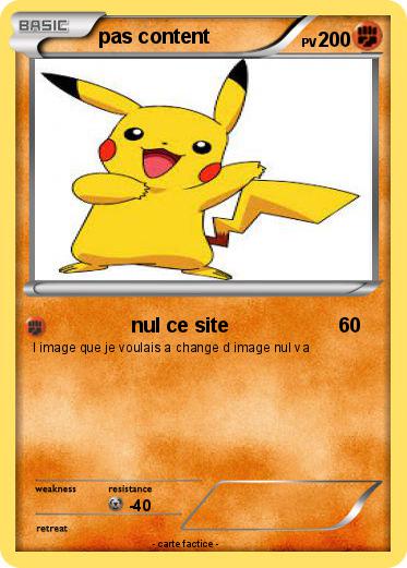 Pokemon pas content