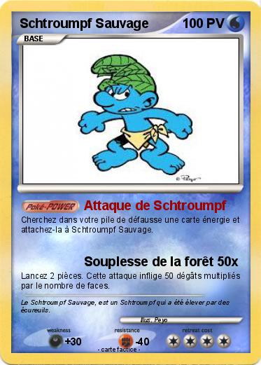 Pokemon Schtroumpf Sauvage