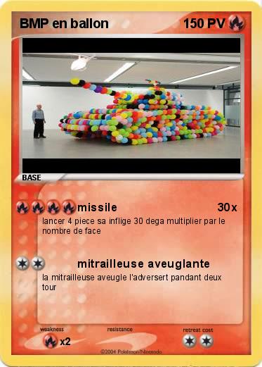 Pokemon BMP en ballon